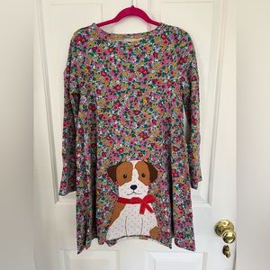 Mini Boden Appliqué Dog Dress size 7-8